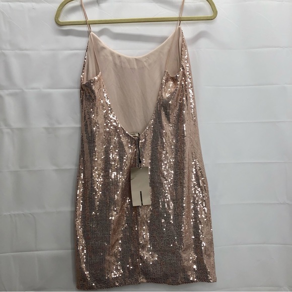 NWT Zara pink slip mini dress sequins - Picture 6 of 6